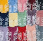 Chikankari Kurti/Shirt/Top - Modal - Ghass Patti with Booti Work