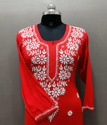 Chikankari Kurti/Shirt/Top - Modal - Ghass Patti with Booti Work