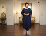 Plus Size Chikankari Cotton Kurti | 8XL–14XL | Elegant Shirt Dress – Famaza Couture