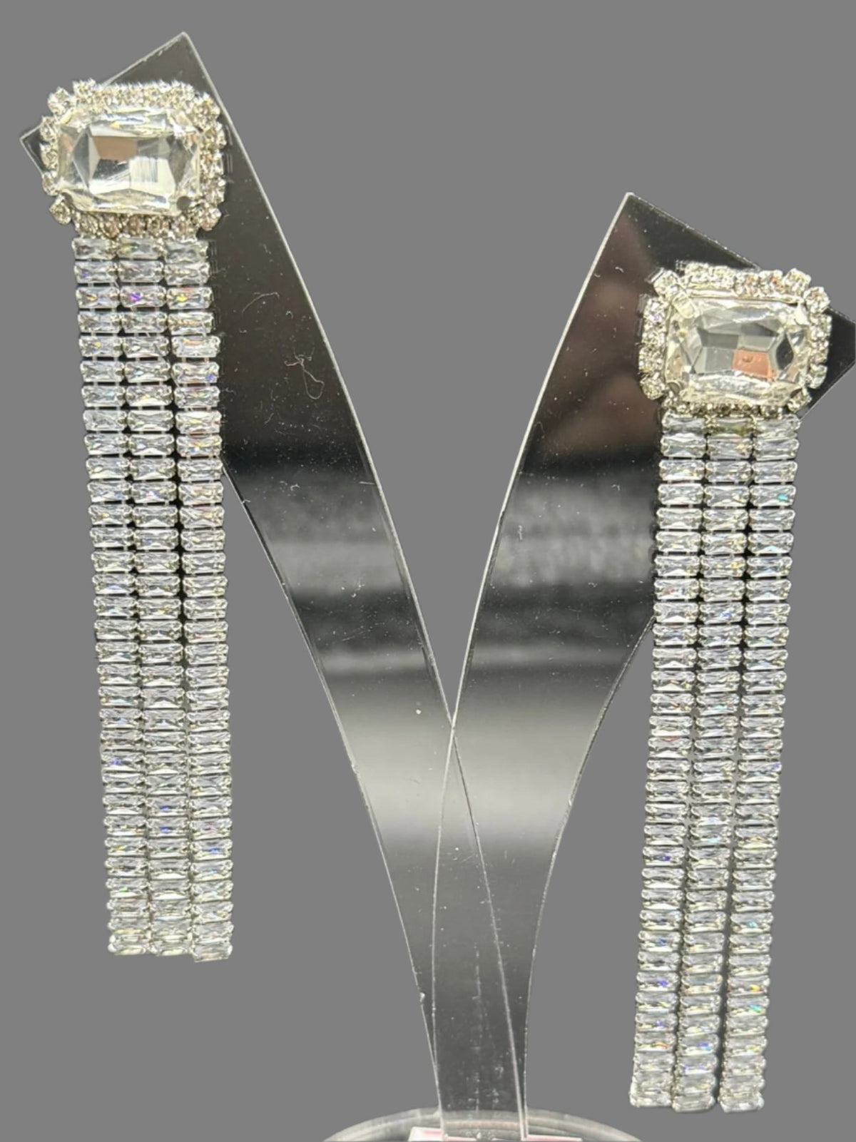 Famaza Cubic Zirconia Drop Earrings | Glamorous Statement Jewellery