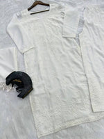 Chikankari -2Pc dress - Kurta/Shirt/Top with Trousers