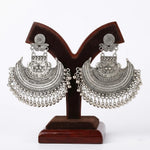 Oxidised Chandbaali Statement Earrings – Handcrafted Bridal Jewellery