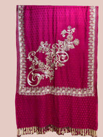 Kashmiri Aari Embroidered Marina Scarf | Handcrafted Shawl – Famaza Couture