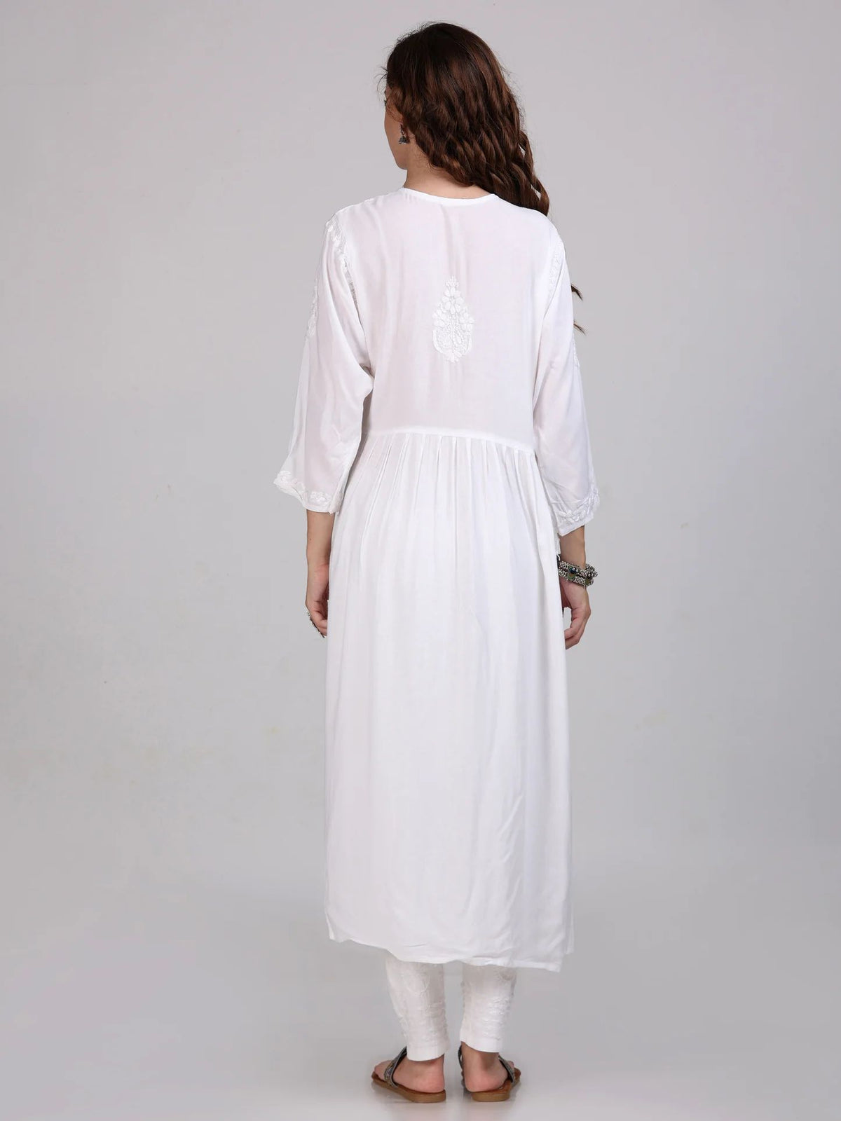 Chikankari Kurta/Shirt/Top with Pockets