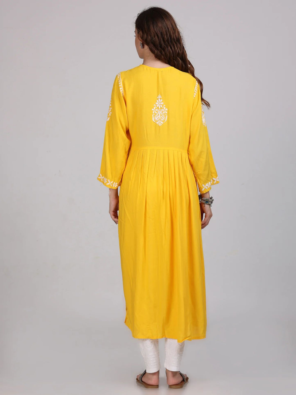 Chikankari Kurta/Shirt/Top with Pockets