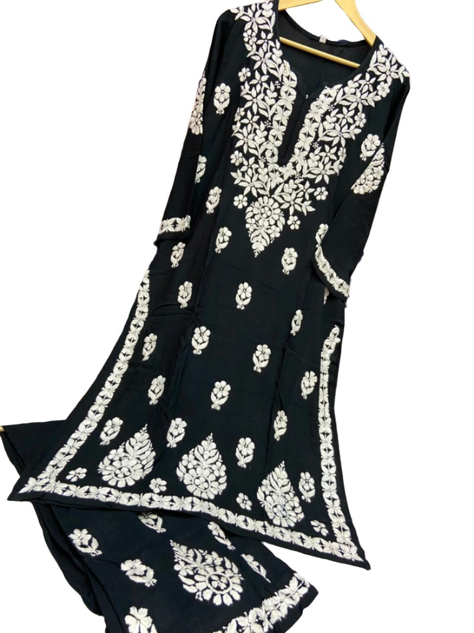 Chikankari -2Pc dress - Kurta/Shirt/Top with Trousers