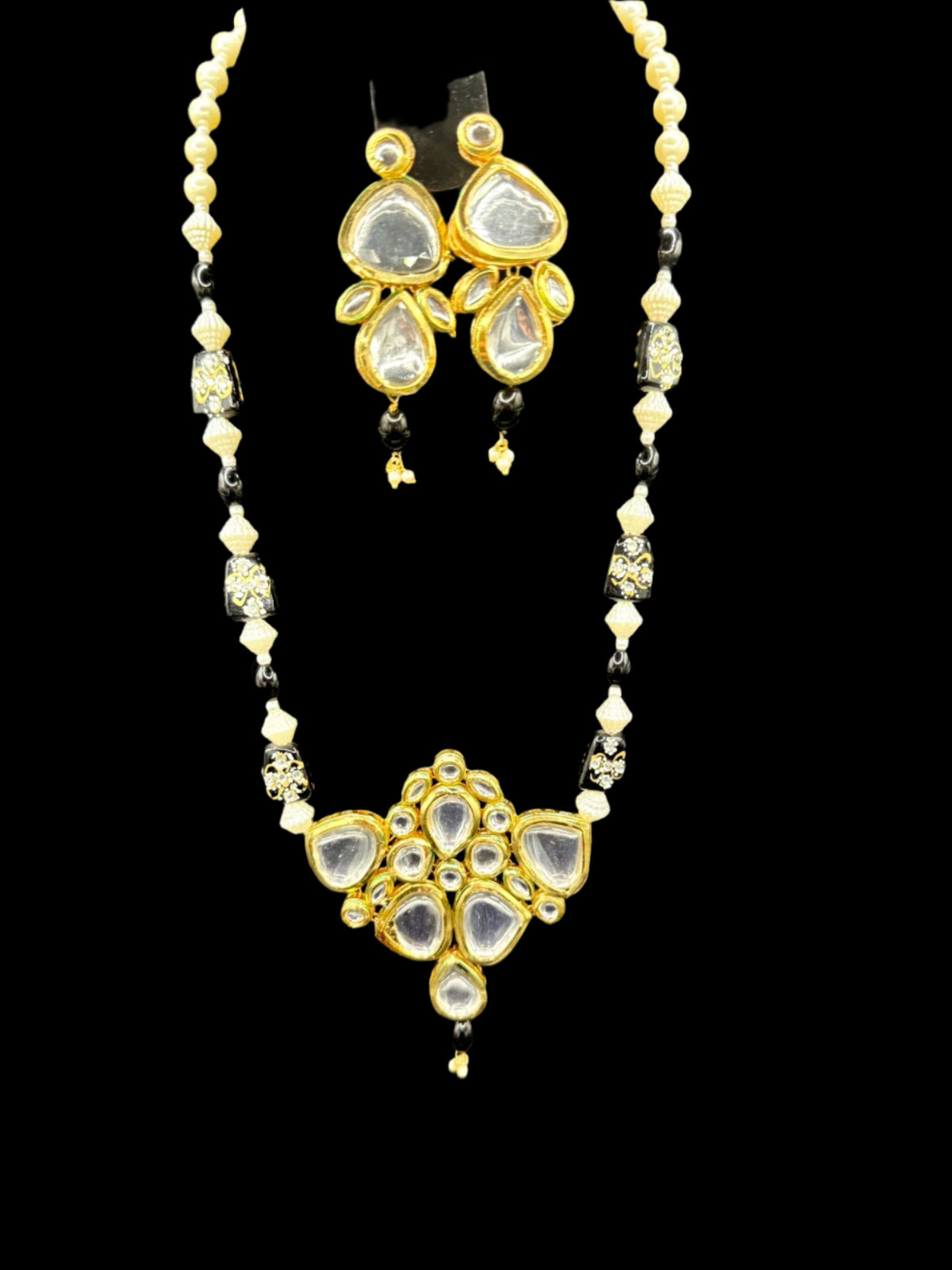 Tanjore Art Meenakari Kundan Rani Mala Set | Regal Bridal Necklace – Famaza Couture