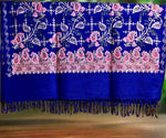 Betal leaves jaal Kashmiri Embroidered Pashmina Scarf | Handcrafted Shawl – Famaza Couture