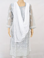 White Chiffon Two Side Lace Dupatta