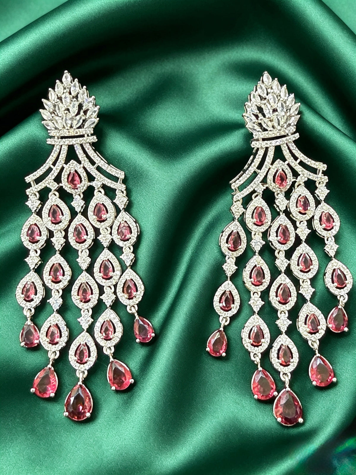 Empress Cascading Waterfall Chandelier Earrings