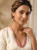 Mini Beaded Mala Jewellery Set | Lightweight Necklace & Earrings | Famaza Couture Wembley