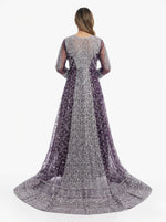 Luxurious Embroidered Tail Maxi Bridal Dress | Pakistani 3-Piece Party Wear Gown