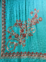 Kashmiri Aari Embroidered Marina Scarf | Handcrafted Shawl – Famaza Couture