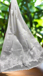 Kota Doriya chikankari duppata