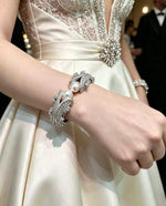 The Eleanor Pearl and Crystal Openable Cuff