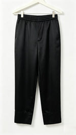 Premium Black Silk Kanni Woven Kurta Set with Banarasi Chiffon Dupatta raw Silk Trousers