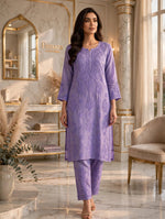 The Chandni Nazakat 3D Chikankari Modal Muslin Silk Set