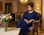 Plus Size Chikankari Cotton Kurti | 8XL–14XL | Elegant Shirt Dress – Famaza Couture