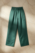 A Pure Raw silk plain trousers. 