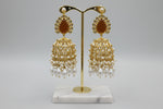 Royal Gilded orange Monalisa Stone and Coin Golden