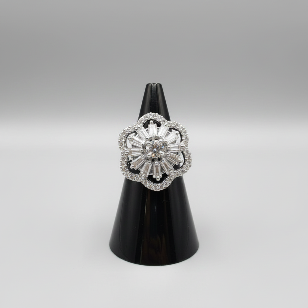 The Primrose Bloom Floral Adjustable Ring | Famaza Couture