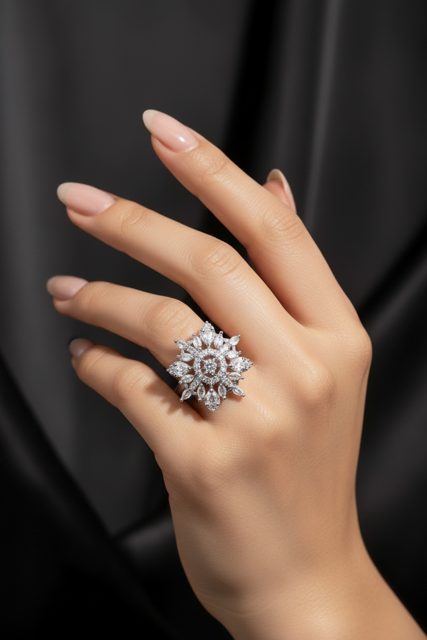 The Empress Cleopatra Solitaire Ring | Famaza Couture