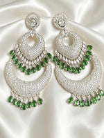 American Diamond white and Emerald green stones 