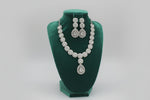 American diamonds necklace and earrings jewellery set
