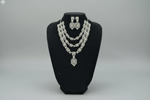 Bridal American diamond necklace and earrings