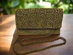 Clutch Bag - Gold Circular