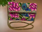 Clutch Bag - White Multicolored Floral 3