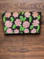 Colored Floral Handcrafted Clutch Bag