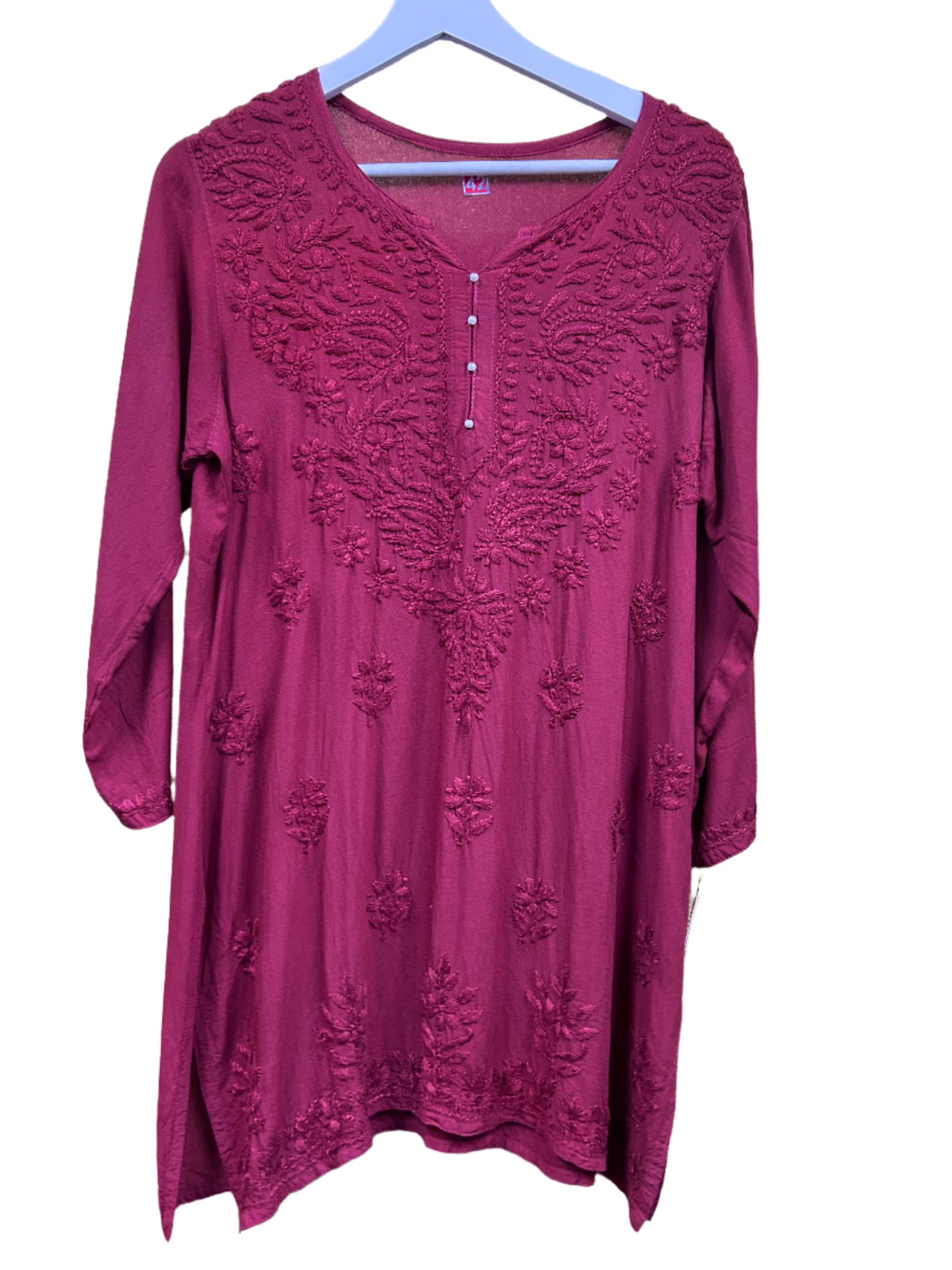 Chikankari Short Kurta/Shirt/Top