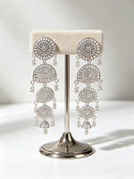 The Shanzey Antique Chandbali Earrings | Ultra-Lightweight Oxidised Navratri Jewellery