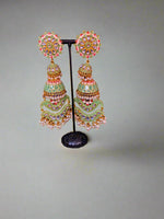 kundan stones and pearl detailing Jhumka