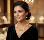 Elegant Golden Pearl Choker Set for Bridal and Partywear - Famaza Couture Wembley