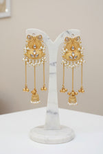 Golden kashmiri earrings 