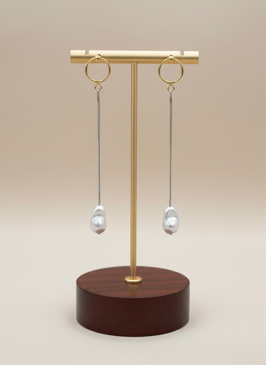 Handcrafted Pearl Sui Dhaaga Earrings Bridal Party Wear