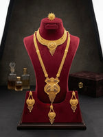 The Urooj 22K Gold Plated Bridal Jewellery Set | Traditional Necklace & Earrings