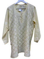 Chikankari Short Kurta/Shirt/Top Pearls