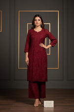 The Chandni Nazakat 3D Chikankari Modal Muslin Silk Set