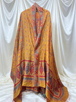 Original kanni silk mustard dupatta with it's full elegance and details. 