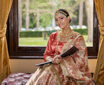 Polki bridal jewellery pink set