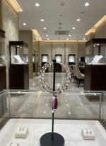 American Diamonds drop Jhumka bali earrings/Silver Finish Earrings