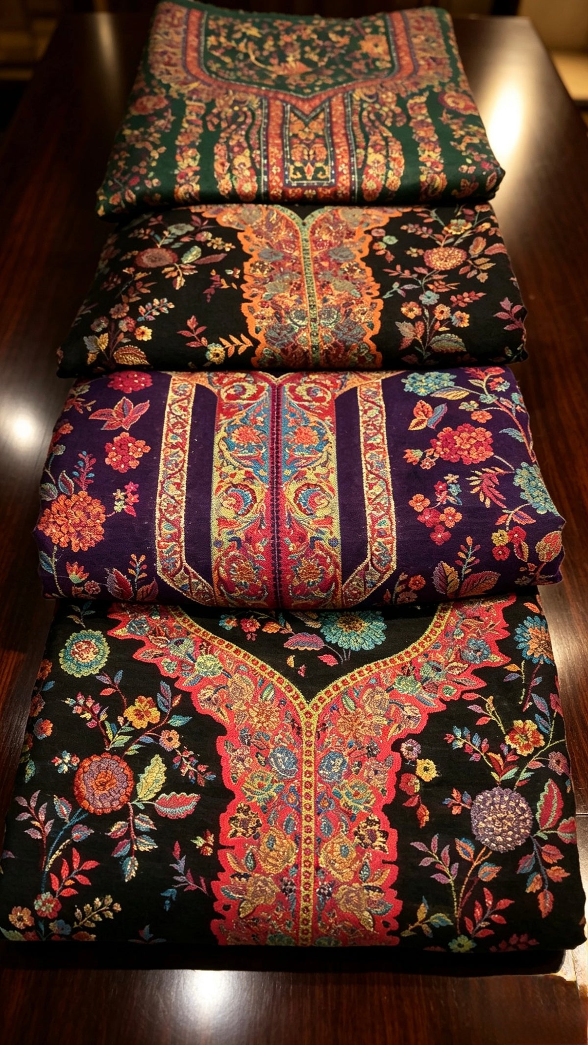Stack of kanni silk dresses 