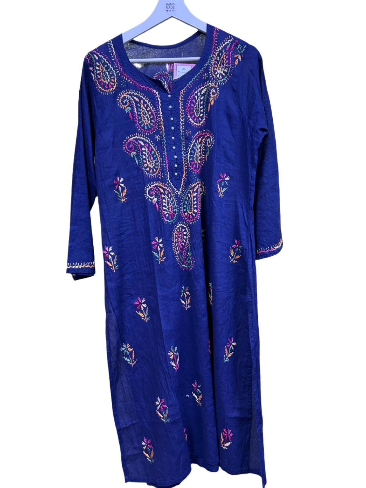 Chikankari Kurta/Shirt/Top Floral Coloured