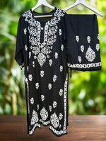 Chikankari -2Pc dress - Kurta/Shirt/Top with Trousers