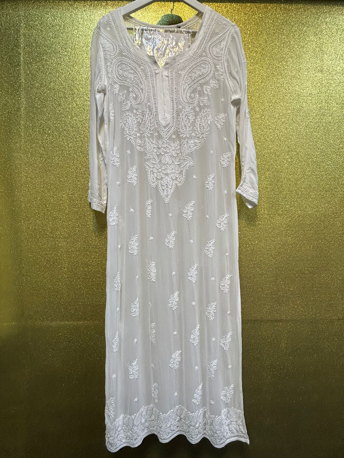 Chikankari Kurta/Shirt/Top - Viscose