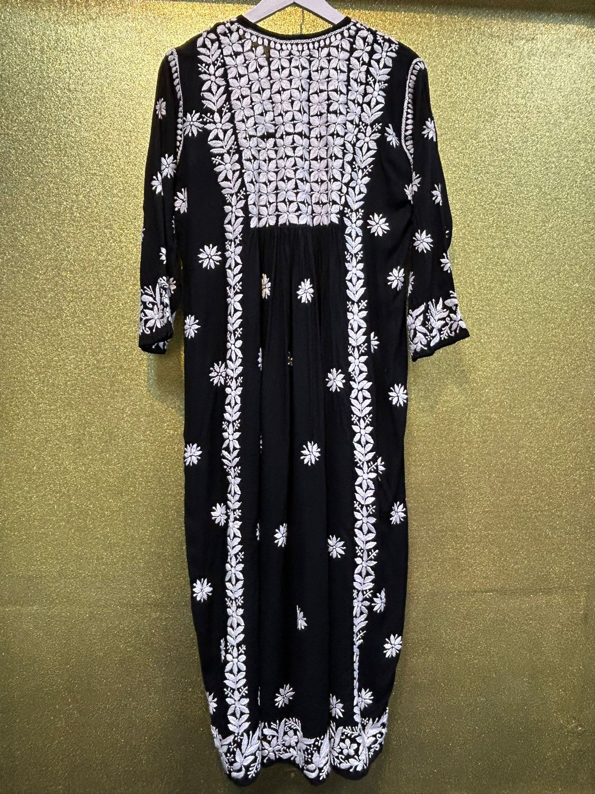 Chikankari Kurta/Shirt/Top - Naira Cut - Double sided embroidery work