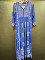 Chikankari Kurta/Shirt/Top - Naira Cut - Double sided embroidery work